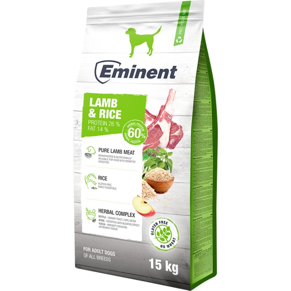 Eminent Adult Lamb & Rice koeratoit 15kg