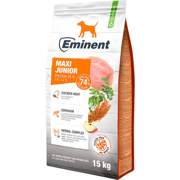 Eminent Maxi Junior gluteenivaba koeratoit 15kg