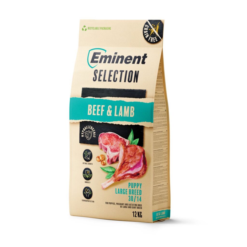 Avaleht Eminent Selection Puppy Large Breed Beef & Lamb kutsikatele 12kg