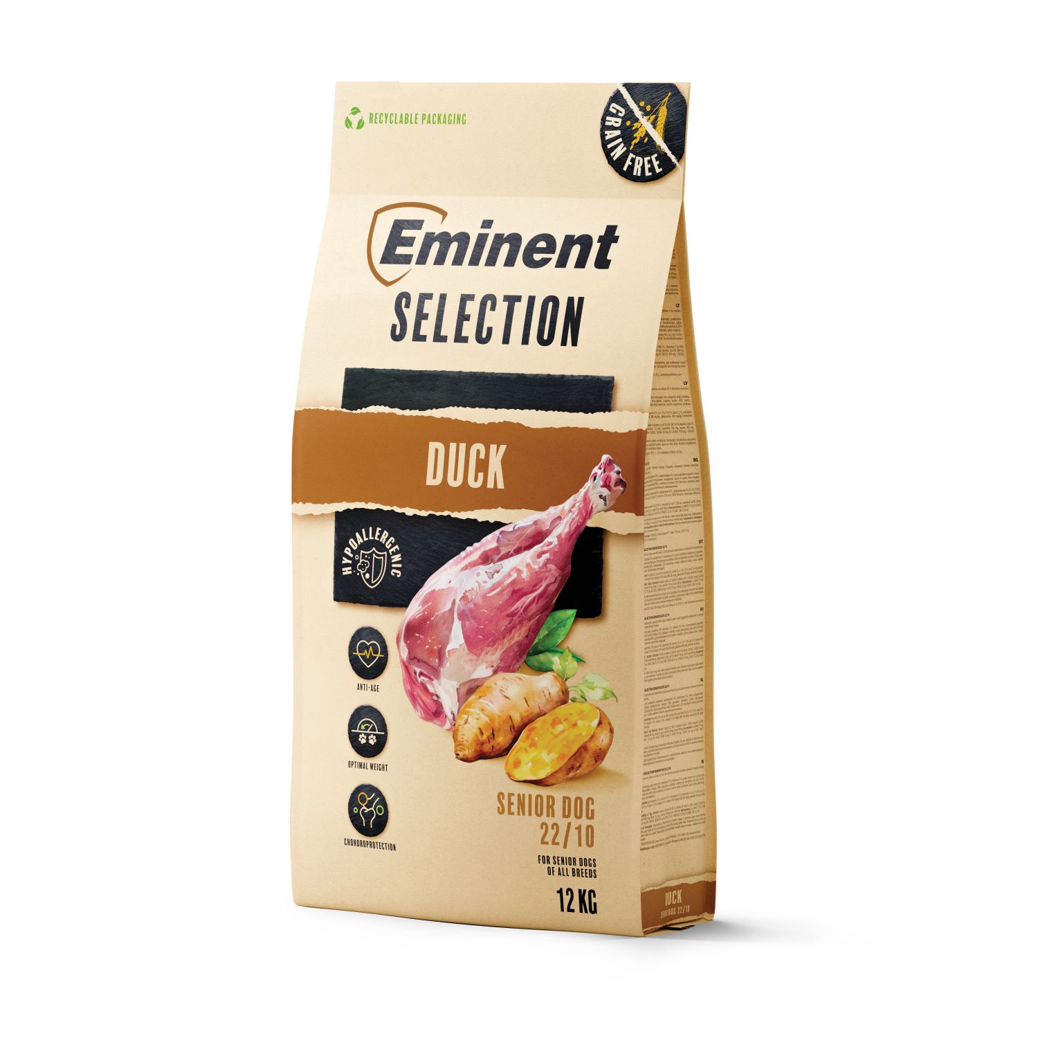 Eminent Selection Senior Duck eakatele koertele 12kg Eminent Selection Senior Duck eakatele koertele 12kg