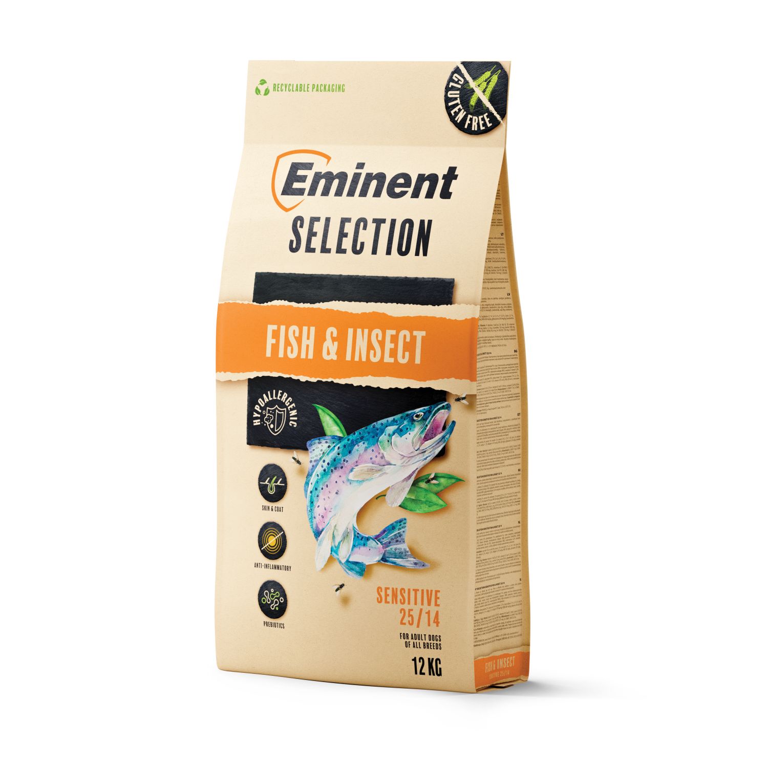 Eminent Selection Sensitive Fish & Insect koeratoit 12kg Eminent Selection Sensitive Fish & Insect koeratoit 12kg