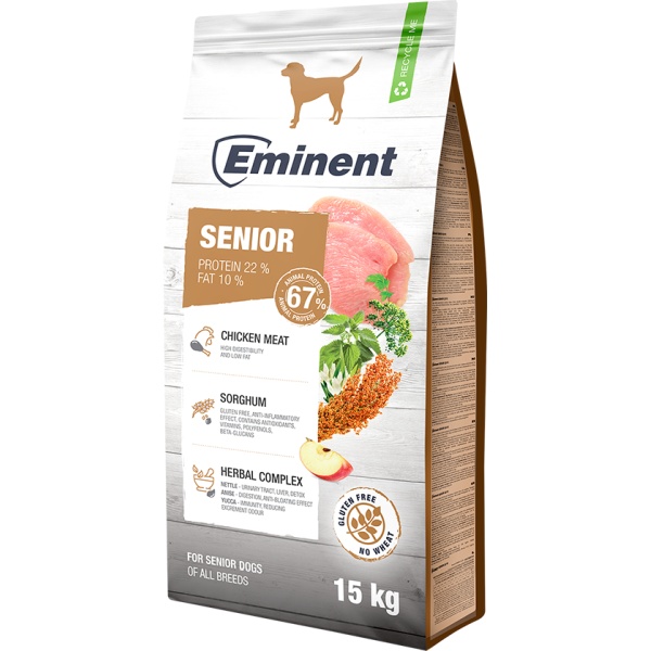 Avaleht Eminent Senior gluteenivaba koeratoit 15kg