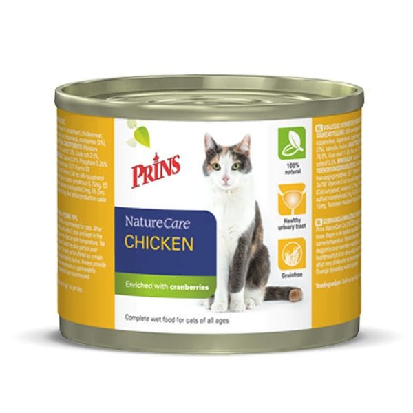 Prins NatureCare Cat Chicken märgtoit 200g