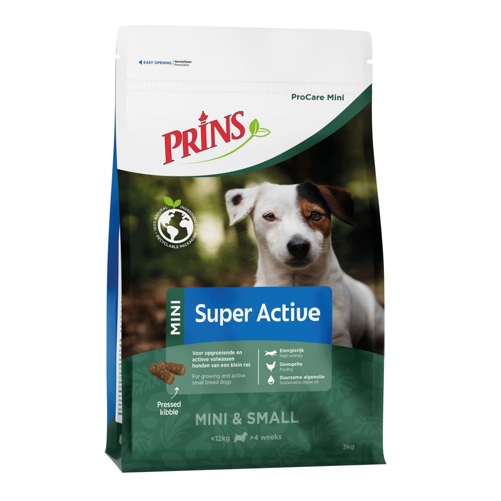 Prins ProCare Mini Super Active kuivtoit 3kg
