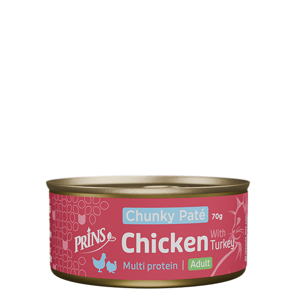 Prins Chunky Paté Chicken & Turkey märgtoit 70g