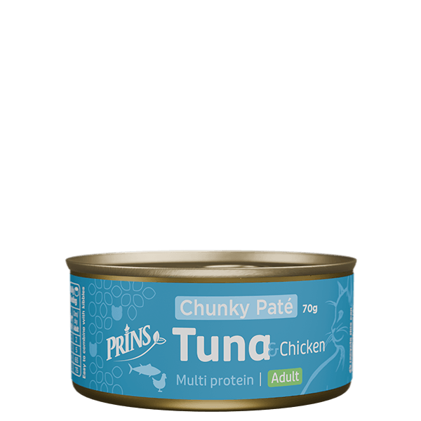 Prins Chunky Paté Tuna & Chicken märgtoit 70g